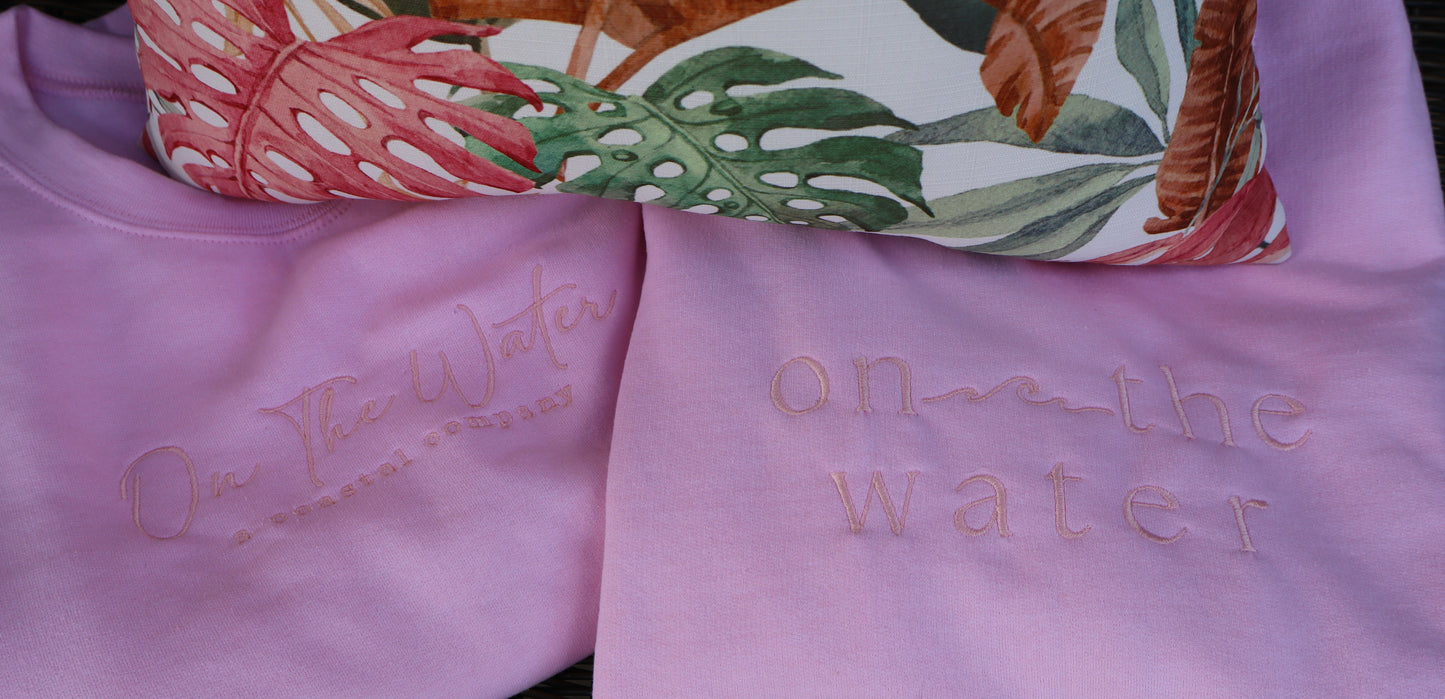 On The Water Signature Sweatshirt - Light Pink
