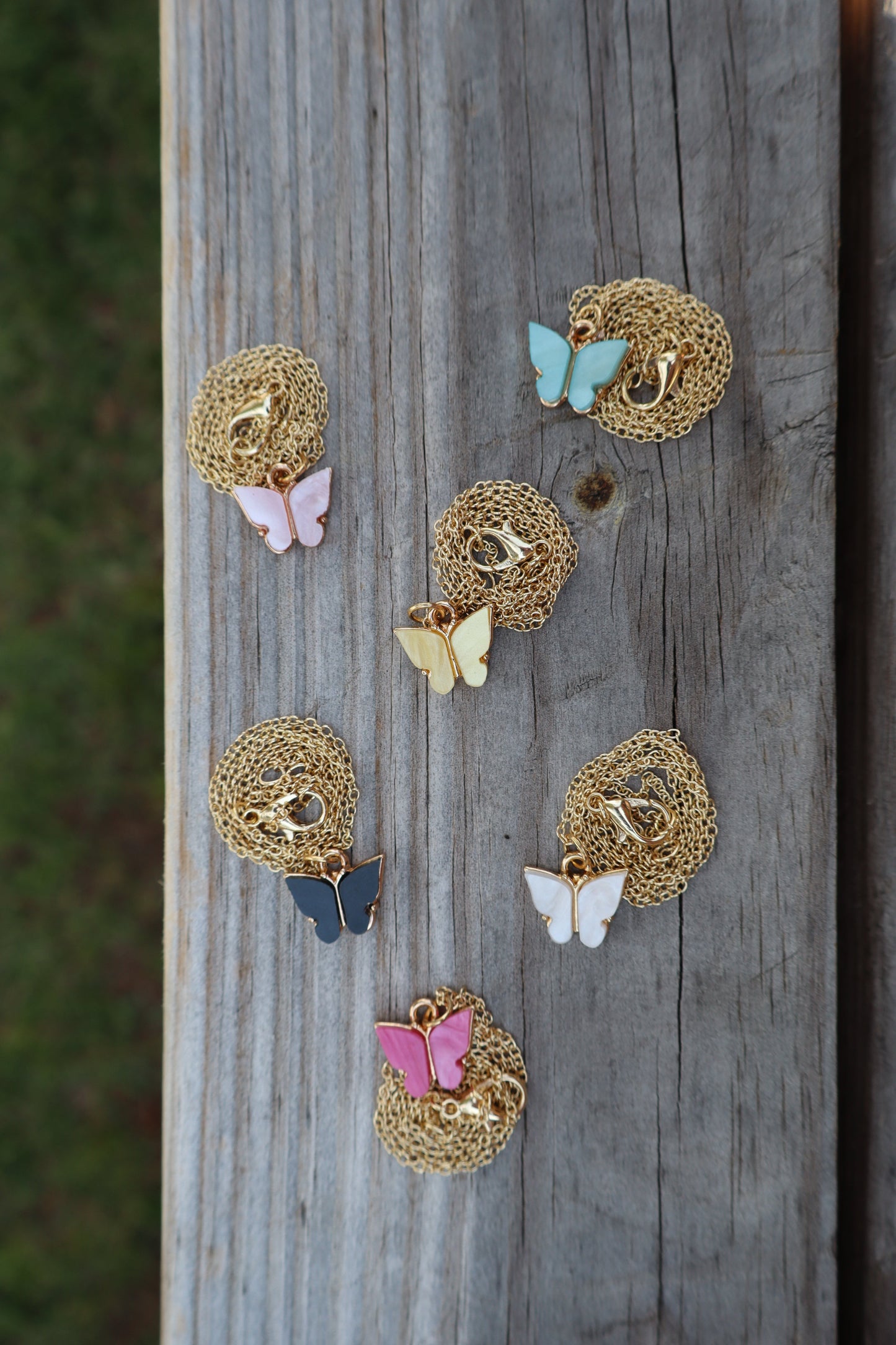 Betty's White Butterfly Necklace