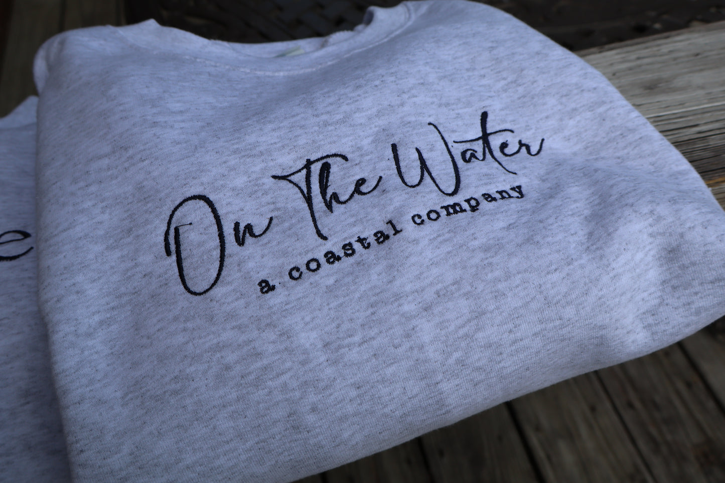 On The Water Signature Sweatshirt - Gray & Pretty