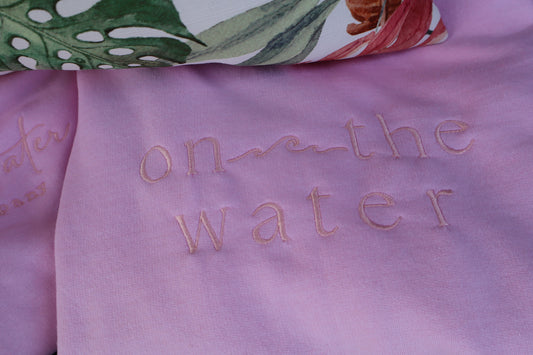 On The Water Signature Sweatshirt - Light Pink