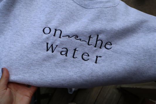 On The Water Signature Sweatshirt - Gray
