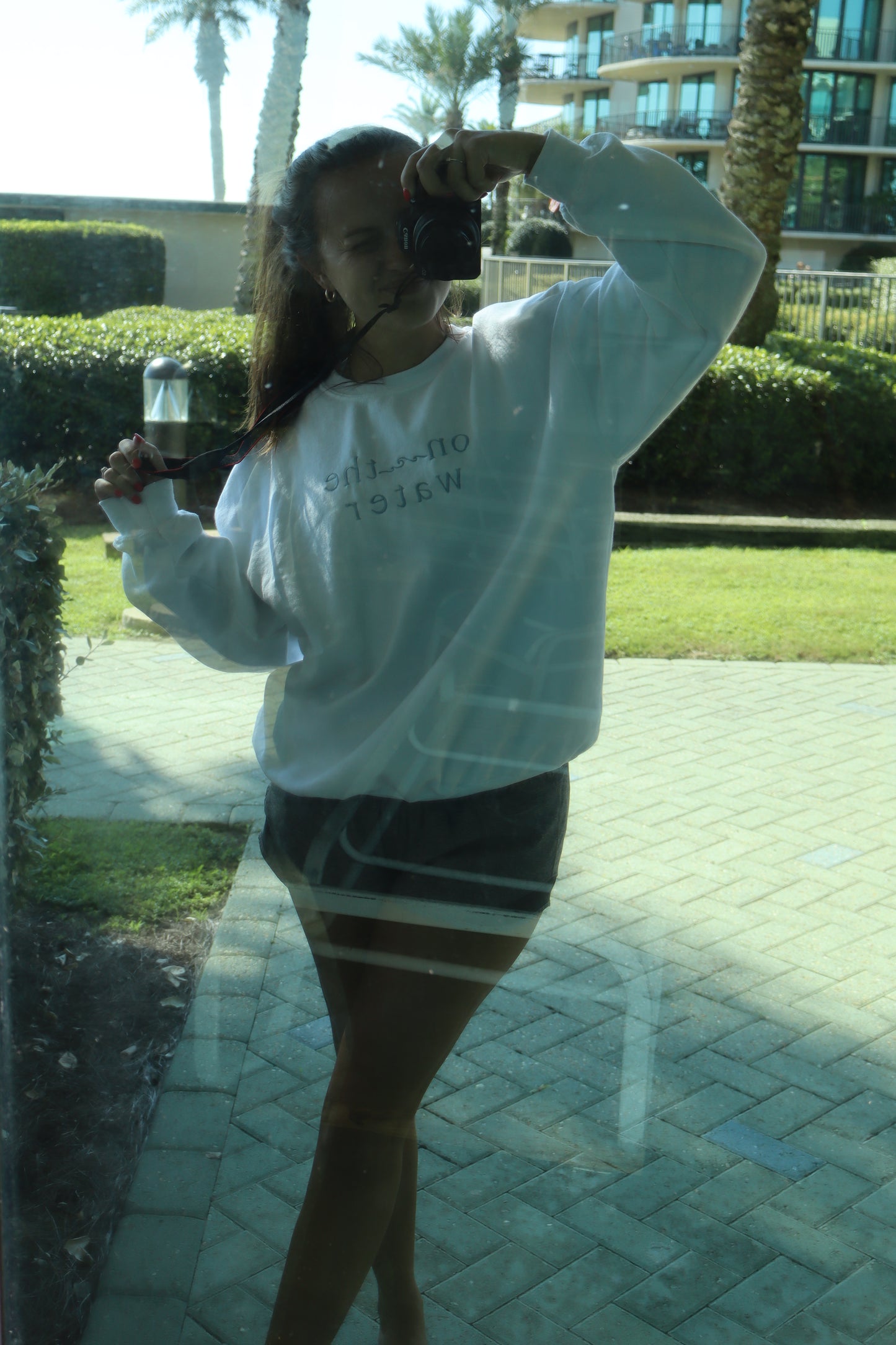 On The Water Signature Sweatshirt - White