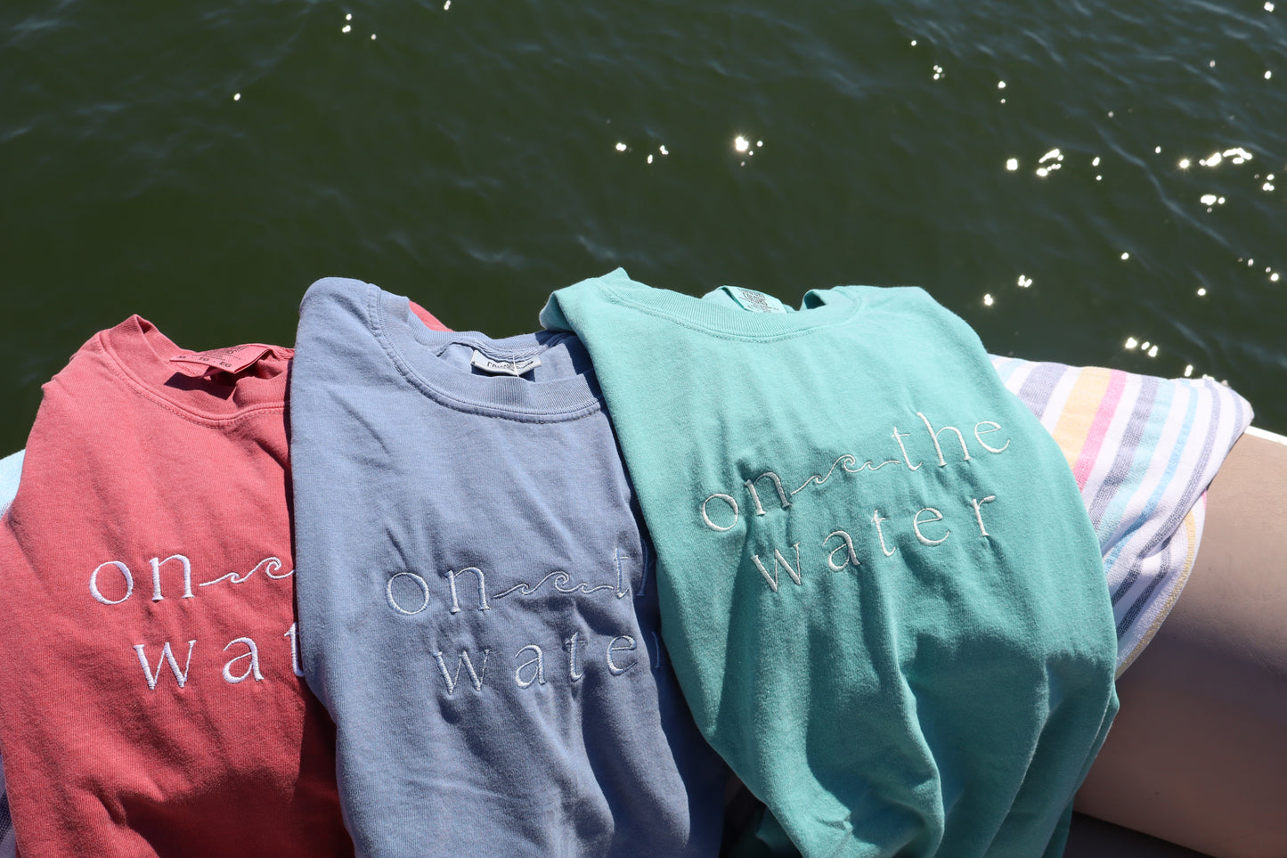 On The Water Signature Tee - Seafoam