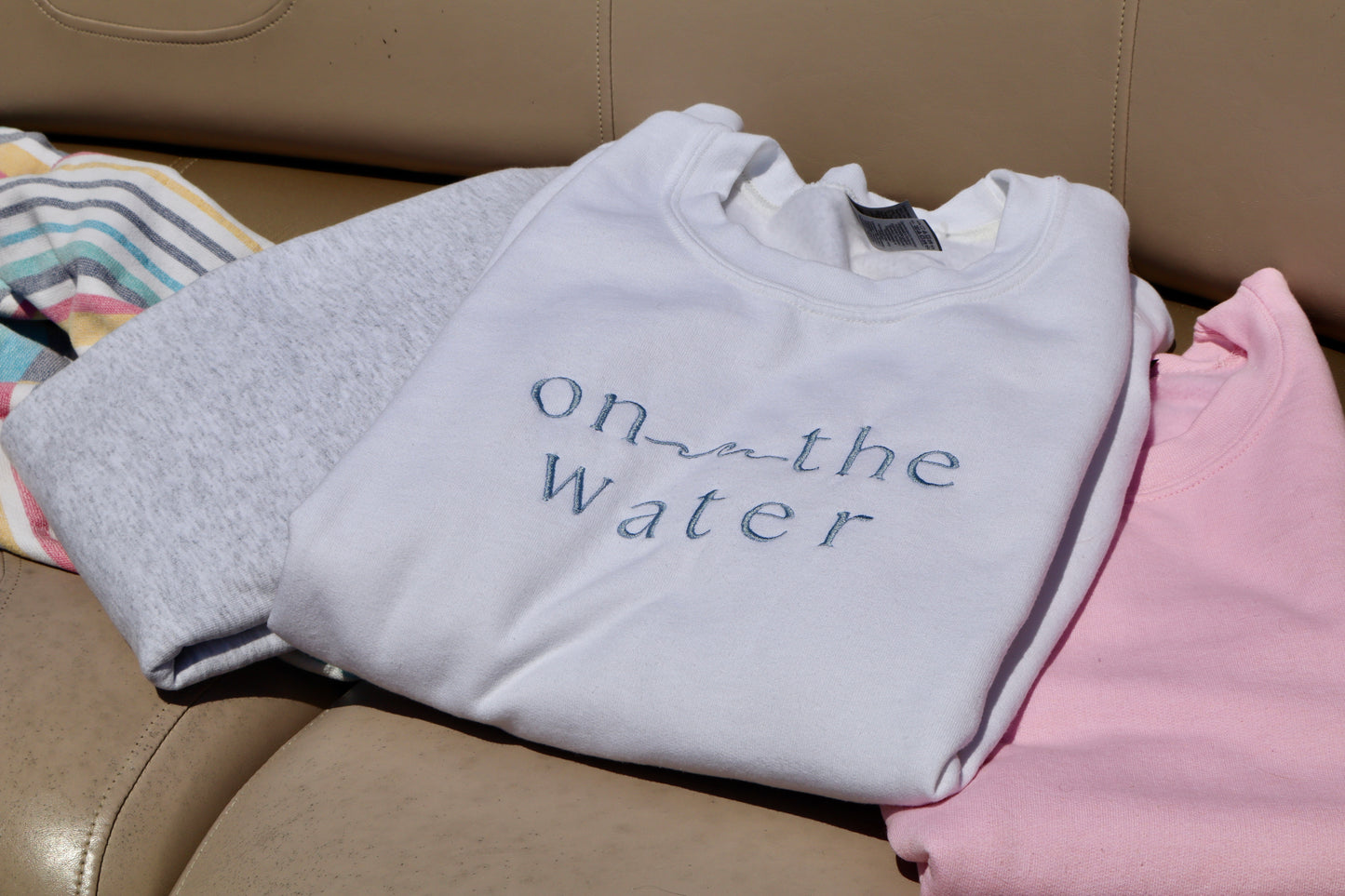 On The Water Signature Sweatshirt - White