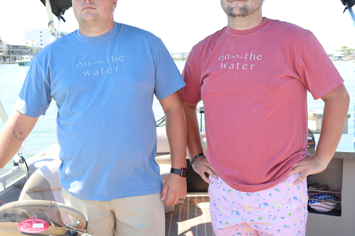 On The Water Signature Tee - Crimson