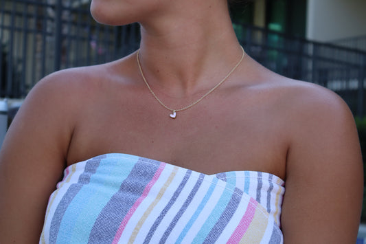 Miley's Pink Heart Necklace