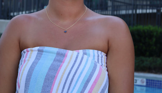 Miley's Navy Heart Necklace