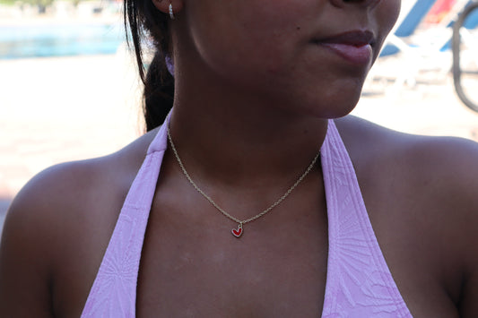 Miley's Red Heart Necklace