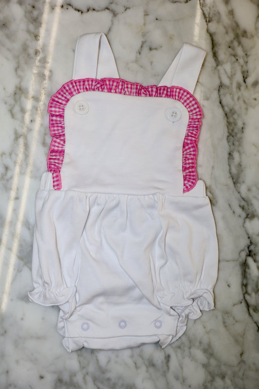 Hailey Pink Ruffle Bubble Blank