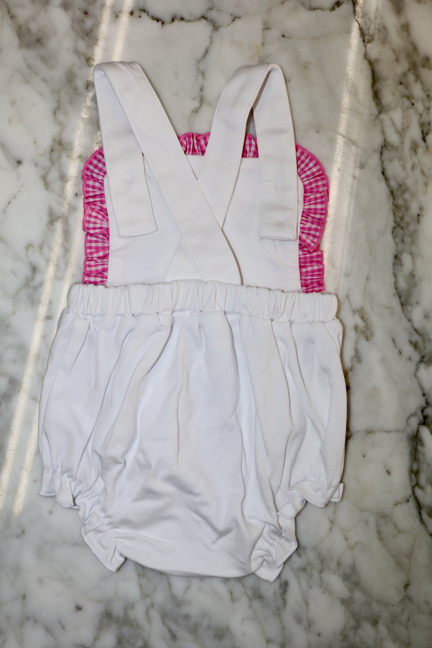 Hailey Pink Ruffle Bubble Blank